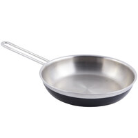 Bon Chef 60308 Classic Country French Collection 2 Qt. 12 oz. Black Saute Pan / Skillet with 1 Long Handle