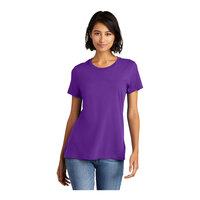 District Very Important Tee DT6002 Women's Customizable Purple Short Sleeve T-Shirt - Combed Ring-Spun Cotton - 2X