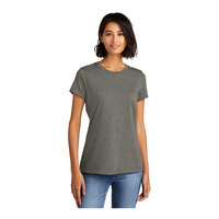 District Very Important Tee DT6002 Women's Customizable Gray Frost Short Sleeve T-Shirt - Combed Ring-Spun Cotton / Poly - Medium