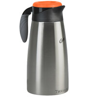 Curtis 64 oz. Stainless Steel Decaf Coffee Server with Liner and Brew Thru Lid TLXP1901S000D - 6/Case
