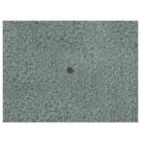 Grosfillex 99851325 48" x 32" Granite Green Rectangular Molded Melamine Outdoor Table Top with Umbrella Hole