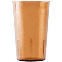 Cambro 950P153 Colorware 9.8 oz. Amber Customizable SAN Plastic Tumbler - 6/Pack