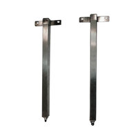 APW Wyott 76180 Tubular Stand Set for Calrod Strip Warmers - Permanent Countertop Mounting