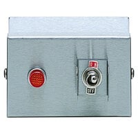 APW Wyott 70402013 Remote Control Box Enclosure for Calrod Strip Warmers (2) Infinite 240V, (1) Toggle 120V, (1) Indicator Light