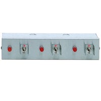APW Wyott 76487 Remote Control Box Enclosure for Calrod Strip Warmers (3) Toggle 120/208/240V