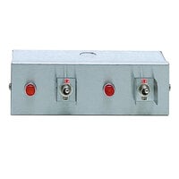 APW Wyott 76484 Remote Control Box Enclosure for Calrod Strip Warmers (2) Toggle 120/208/240V