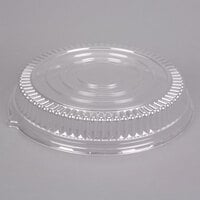 Fineline Platter Pleasers 9601-LL 16" Clear PET Plastic Round Low Dome Lid - 25/Case