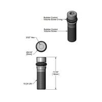 T&S 012697-45 Bubbler Volume Control Screw and O-Ring