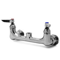 T&S 013977-40 Wall Mount Faucet Base with Check Valves and 8 inch Centers