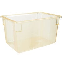 Carlisle 10624C22 StorPlus Yellow Food Storage Box - 26" x 18" x 15"