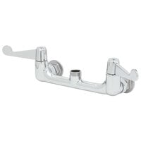 Equip by T&S 5F-8WWX00 Wall Mount Faucet Base with 8 inch Centers and 4 inch Wrist Action Handles