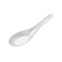 Elite Global Solutions 151-RT Zen 5 5/8 inch White Soup Spoon - 6/Case