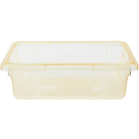 Carlisle 10611C22 StorPlus Yellow Food Storage Box - 18 inch x 12 inch x 6 inch