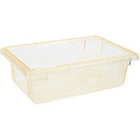 Carlisle 10611C22 StorPlus Yellow Food Storage Box - 18" x 12" x 6"
