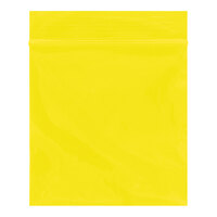 Lavex 9" x 12" 2 Mil Yellow Reclosable Polyethylene Bag - 1,000/Case