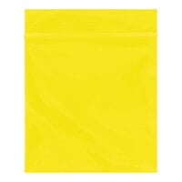 Lavex 10" x 12" 2 Mil Yellow Reclosable Polyethylene Bag - 1,000/Case