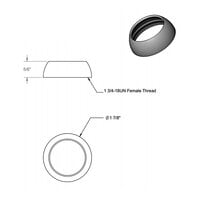 T&S 016661-45 Single Lever Trim Ring