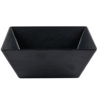 American Metalcraft FSMEL117 Endurance 208 oz. Square Melamine Serving Bowl - Black Faux Slate