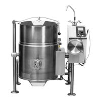 Cleveland KGL-25-T Natural Gas 25 Gallon Tilting 2/3 Steam Jacketed Kettle - 90,000 BTU
