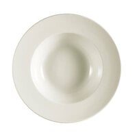 CAC REC-107 22 oz. Ivory (American White) Rolled Edge Deep China Pasta Bowl - 12/Case