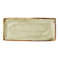 Steelite Performance Craft 14 1/2" x 6 1/2" Green Rectangular Tray - 6/Case