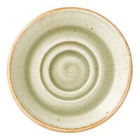 Steelite Performance Craft 5 3/4" Green Double Well Saucer - 36/Case