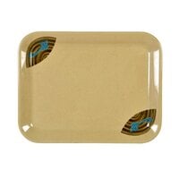 Thunder Group 0901J Wei 13 1/8 inch x 10 1/4 inch Melamine Small Tray   - 12/Pack