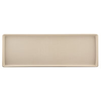 Elite Global Solutions ECO412 Greenovations 12 inch x 4 1/4 inch Papyrus-Colored Rectangular Tray - 6/Case
