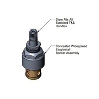 T&S 016925-40 Adapter with 7/8-20 UN and 3/4-14 UN Female Connections