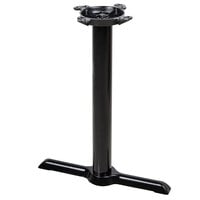 Lancaster Table & Seating 5 inch x 22 inch Black 3 inch Standard Height End Column Cast Iron Table Base