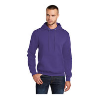 Port & Company PC78H Unisex Customizable Team Purple Core Fleece Pullover Hoodie Sweatshirt - Cotton / Poly Blend - 4X