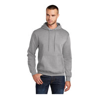 Port & Company PC78H Unisex Customizable Athletic Heather Core Fleece Pullover Hoodie Sweatshirt - Cotton / Poly Blend - 4X