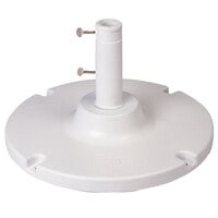 Grosfillex US600604 35 lb. White Umbrella Base for Table Use