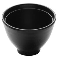 Elite Global Solutions JW4004 Zen 9 oz. Black Melamine Soup Bowl   - 6/Case