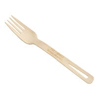 World Centric 6 11/16" Compostable Bamboo Fork - 100/Pack