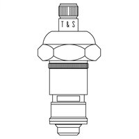 T&S 089A Left to Close Ceramic Cartridge for Non-Escutcheon Faucets