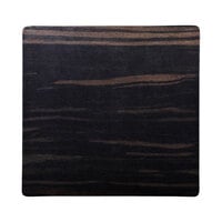 Elite Global Solutions M10 Fo Bwa Square Faux Zebra Wood Melamine Serving Board - 10 inch x 10 inch