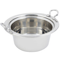 Bon Chef 5260HRSS 12" x 12" x 6" Stainless Steel 5 Qt. Plain Design Casserole Food Pan with Round Stainless Steel Handles