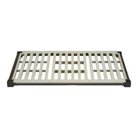 Cambro EWSSK2436V580 36" x 24" Brushed Graphite Vented Shelf Kit for Camshelving® Elevation Series