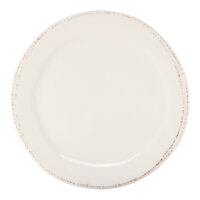 Libbey Farmhouse 6 3/8" Round Cream Medium Rim Porcelain Plate - Sample