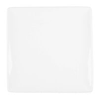 Libbey Slate 9" Ultra Bright White Coupe Square Porcelain Plate - Sample