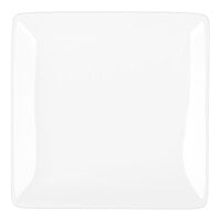 Libbey Slate 4" Ultra Bright White Coupe Square Porcelain Plate - Sample