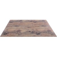 Elite Global Solutions M2415 Fo Bwa Rectangular Faux Driftwood Melamine Serving Board - 25 inch x 15 inch