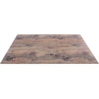 Elite Global Solutions M2415 Fo Bwa Rectangular Faux Driftwood Melamine Serving Board - 25" x 15"