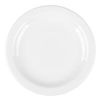 Libbey Slenda 5 1/2" Round Royal Rideau White Narrow Rim Footed Porcelain Plate - Sample
