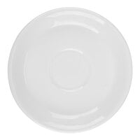 Libbey Slenda 6 1/4" Royal Rideau White Porcelain Tea Saucer - Sample