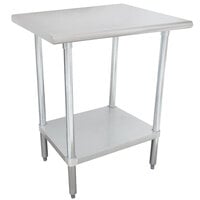 Advance Tabco MG-300 30 inch x 30 inch 16 Gauge Stainless Steel Commercial Work Table with Galvanized Steel Undershelf
