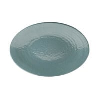 Elite Global Solutions D812RR Pebble creek Abyss-Colored 12 3/4" x 8 3/4" Oval Platter - 6/Case