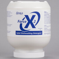 Noble Chemical Force X2 8 lb. / 128 oz. Solid Dish Machine Detergent - 2/Case