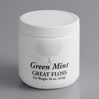 Great Western Great Floss 1 lb. Mint Green Cotton Candy Concentrate Sugar
